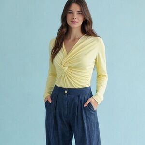 Birgitte Herskind Bamboo Twist Lemon Top